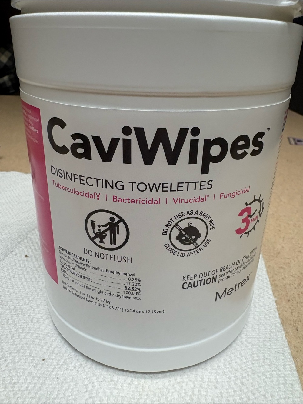 Disinfecting CaviWipes Disinfecting Towelettes - for beauty and health offices